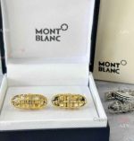 Copy Mont blanc French Shirt Cufflinks Yellow Gold Gift Cufflink